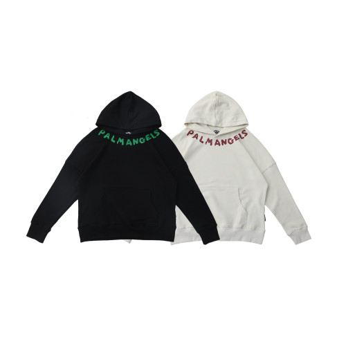 Plam Angels High Street Fashion Letter Print Unisex Casual Hooded Sweatshirt