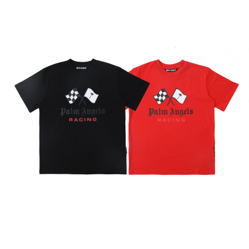 Plam Angels Personalized Design Couple Round Neck T-shirt