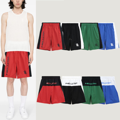 Hellstar Fashion Unisex Casual Colorblock Shorts Sport Pants