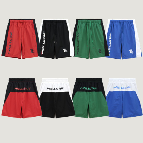Hellstar Fashion Unisex Casual Colorblock Shorts Sport Pants