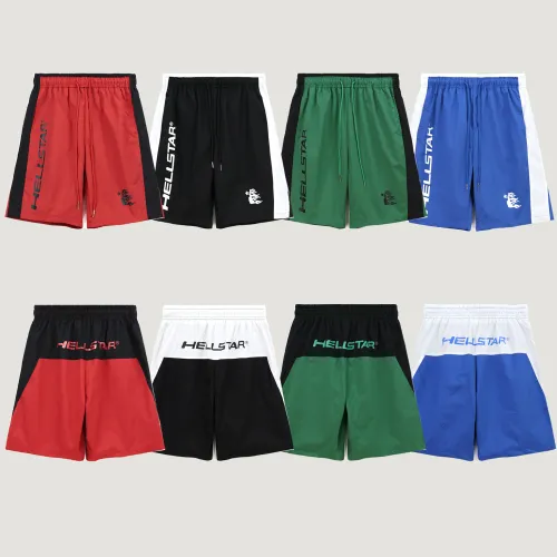 Hellstar Fashion Unisex Casual Colorblock Shorts Sport Pants