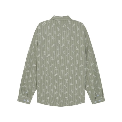 Dior Classic Full Logo Printed Long Sleeve Shirt