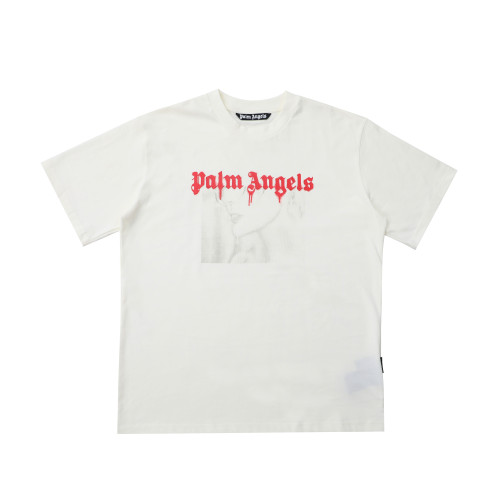 Plam Angels Embroidery Print Simple Style Unisex Short Sleeve