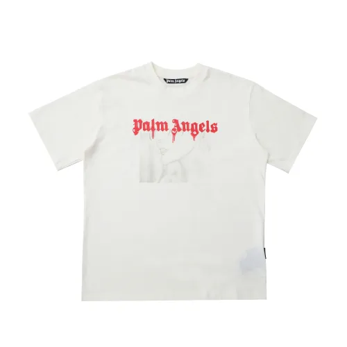 Plam Angels Embroidery Print Simple Style Unisex Short Sleeve