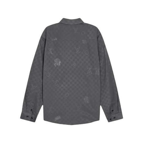 Louis Vuitton Classic Full Logo Printed Long Sleeve Shirt