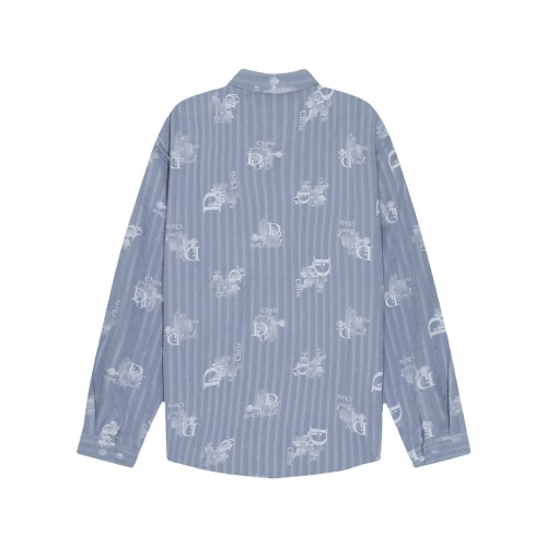 Dior Classic Full Haze Logo Printed Long Sleeve Shirt
