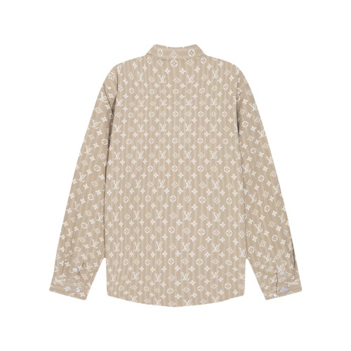 Louis Vuitton Classic Full Logo Printed Long Sleeve Shirt