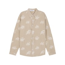 Dior Classic Full Haze Logo Printed Long Sleeve Shirt