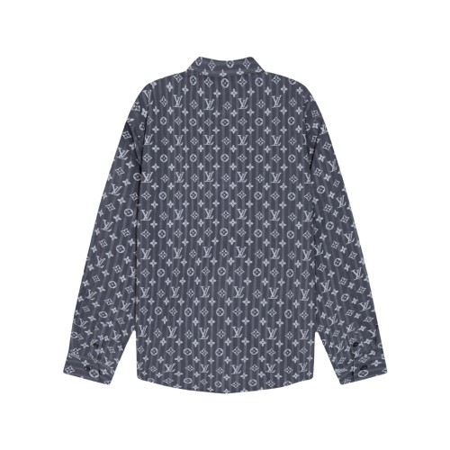 Louis Vuitton Classic Full Logo Printed Long Sleeve Shirt