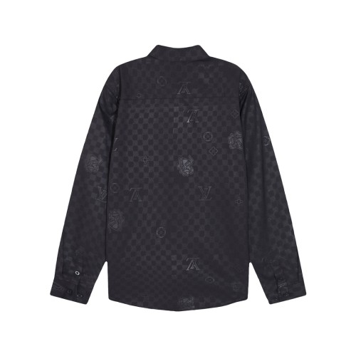 Louis Vuitton Classic Full Logo Printed Long Sleeve Shirt