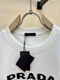Prada New Embroidered Logo Printed Sweatshirt Unisex Casual Round Neck Sweatshirt