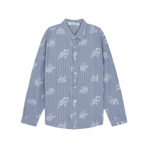 Dior Classic Full Haze Logo Printed Long Sleeve Shirt