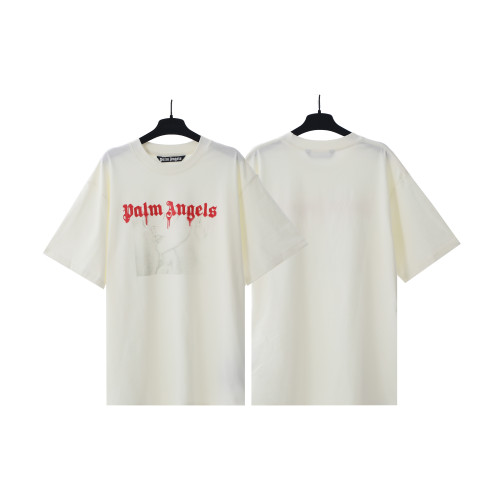 Plam Angels Embroidery Print Simple Style Unisex Short Sleeve