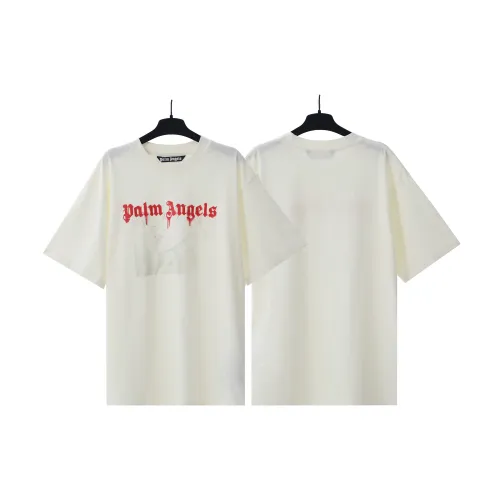 Plam Angels Embroidery Print Simple Style Unisex Short Sleeve