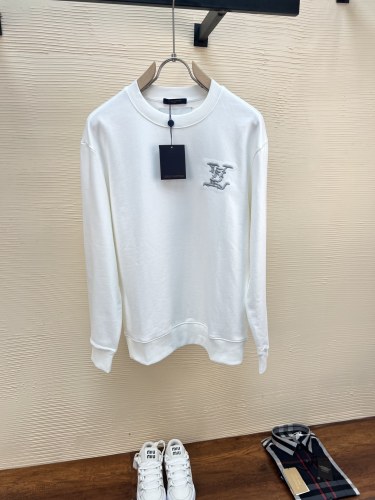 Louis Vuitton Fashion Embroidered Logo Hoodie Unisex Casual Loose Sweatshirt
