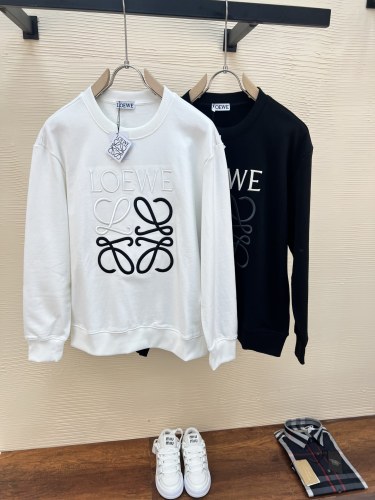 Loewe Classic Embroidered Logo Printed Sweatshirt Unisex Casual Round Neck Sweatshirt
