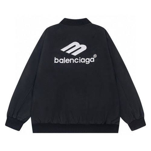 Balenciaga New Embroidered Stand up Collar Jacket Unisex Casual Jacket