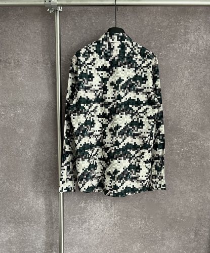 Louis Vuitton Couple Full Mosaic Camouflage Printed Long Sleeve Shirt