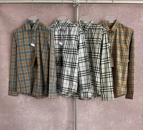 Burberry New Unisex Classic Checkered Long Sleeve Shirt