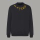Fendi Personality Letter Printed Round Neck Hoodie Unisex Casual Loose Sweatshirt