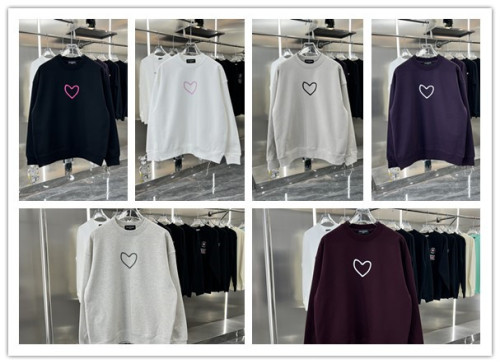 Balenciaga New 3D Silicone Logo Sportswear Unisex Casual Round Neck Hoodie