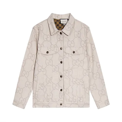 Gucci New Double G Logo Jacquard Coat Couple Casual Versatile Double Sided Jacket