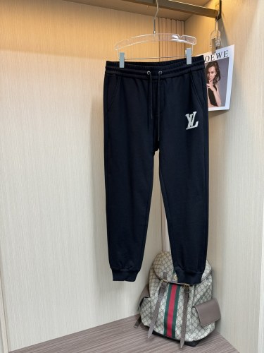 Louis Vuitton New Toothbrush Embroidered Logo Sports Pants Unisex Drawstring Casual Pants