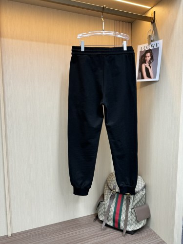 Loewe New Toothbrush Embroidered Logo Sports Pants Unisex Drawstring Casual Pants