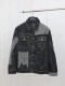 Louis Vuitton New Logo Jacquard Contrast Splicing Cowboy Coat
