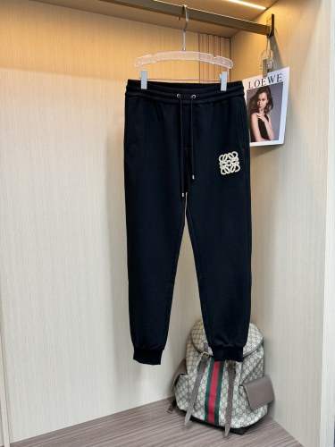 Loewe New Toothbrush Embroidered Logo Sports Pants Unisex Drawstring Casual Pants