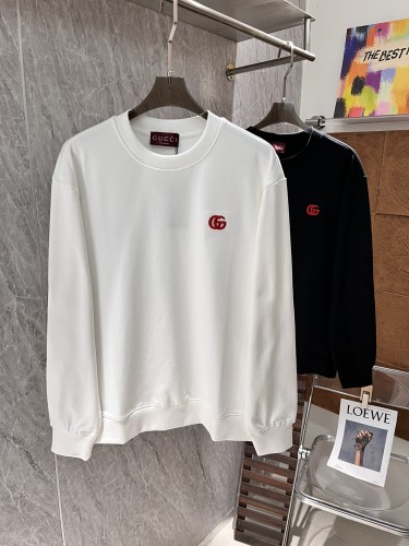 Gucci Classic Double G Embroidered Hoodie Unisex Casual Cotton Sportswear