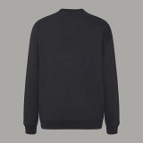 Fendi Personality Letter Printed Round Neck Hoodie Unisex Casual Loose Sweatshirt