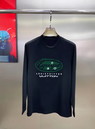 Louis Vuitton New Letter Logo Printed Long Sleeve T-shirt Unisex Casual Loose T-shirt