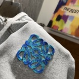 Loewe Toothbrush Embroidered Logo Casual Set Unisex Loose Zipper Sportswear