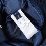Louis Vuitton New Towel Embroidered Deer Velvet Baseball Jacket