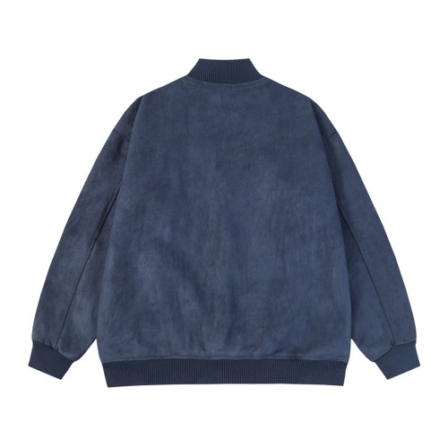 Louis Vuitton New Towel Embroidered Deer Velvet Baseball Jacket