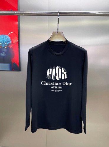 Dior New Personalized Logo Printed Long Sleeve T-shirt Unisex Casual Loose T-shirt
