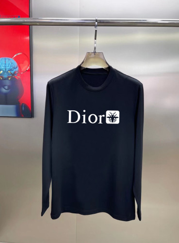 Dior New Classic Logo Printed Long Sleeve T-shirt Unisex Casual Loose T-shirt