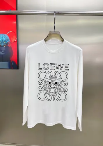 Loewe Classic Logo Printed Long Sleeve T-shirt Unisex Loose Cotton T-shirt