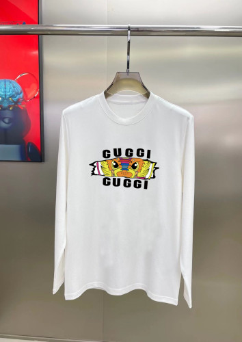 Gucci Fashion Logo Printed Long Sleeve T-shirt Unisex Casual Cotton T-shirt