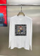 Givenchy Classic Cat Logo Printed Long Sleeve T-shirt Couples Casual Loose T-shirt