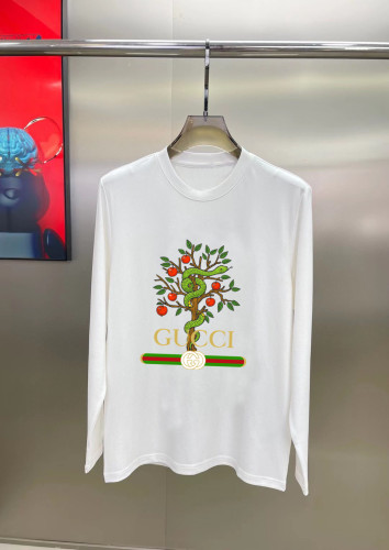 Gucci Fashion Logo Printed Long Sleeve T-shirt Unisex Casual Cotton T-shirt