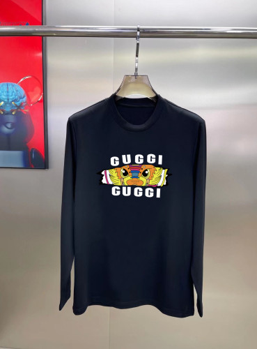 Gucci Fashion Logo Printed Long Sleeve T-shirt Unisex Casual Cotton T-shirt