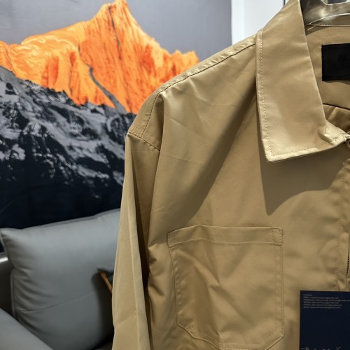 Prada New Men's Metal Triangle Logo Stretch Jacket
