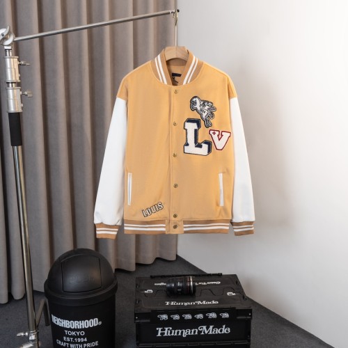 Louis Vuitton Classic Sticky Towel Sticky Baseball Jacket Jacket
