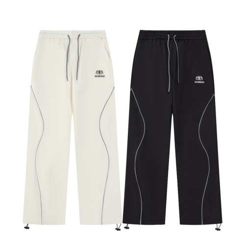 Balenciaga Classic Side 3D Night Reflective Ribbon Couple's Sports Pants