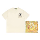 Louis Vuitton Versatile Pocket Reversing Logo Printed Short Sleeve Unisex Simple Casual T-shirt