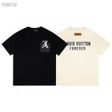 Louis Vuitton Versatile Pocket Reversing Logo Printed Short Sleeve Unisex Simple Casual T-shirt