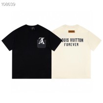 Louis Vuitton Versatile Pocket Reversing Logo Printed Short Sleeve Unisex Simple Casual T-shirt