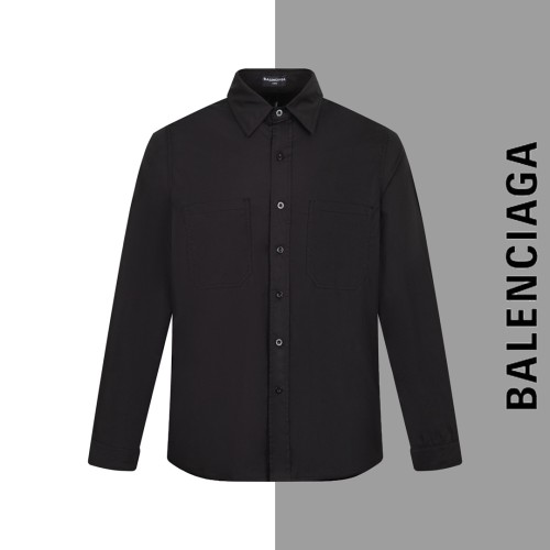 Balenciaga Classic Couple Tape Letter Printed Shirt Jacket